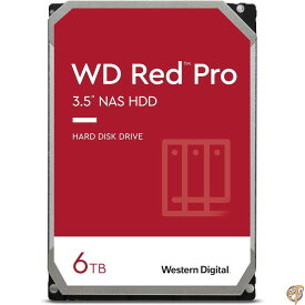 WD HDD 内蔵ハードディスク 3.5インチ 6TB Red Pro NAS用 WD6003FFBX SATA3.0 7200rpm 256MB