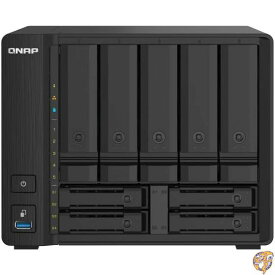 【最大1000円クーポン！スーパーセール】QNAP(キューナップ) TS-932PX 2.5GbE対応ポートと10GbE SFP+ポートを搭載 QTS搭載 5つの3.5インチベイと4つの2.5インチベイを備えたハイブリッドベイ構成のSMB向 NAS