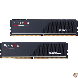 G.SKILL Flare X5シリーズ (AMD Expo) DDR5 RAM 32GB (2x16GB) 6000MT/s CL32-38-38-96 1.35V デスクトップコンピュータメモリ UDIMM - マットブラック (F5-6000J3238F16GX2-FX5)