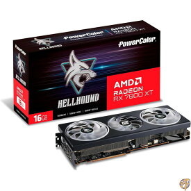 PowerColor Hellhound AMD Radeon RX 7800 XT 16GB GDDR6 グラフィックスカード [ RX7800XT 16G-L/OC ]