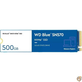 Western Digital(ウエスタンデジタル) 500GB WD Blue SN570 NVMe 内蔵ソリッドステートドライブSSD - Gen3 x4 PCIe 8Gb/秒 M.2 2280 最大3,500MB/秒 WDS500G3B0C