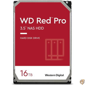 【最大1000円クーポン！スーパーセール】Western Digital (ウエスタンデジタル) 16TB WD Red Pro NAS 内蔵型 ハードドライブ HDD - 7,200RPM SATA 6Gb/秒 CMR 256MBキャッシュ 3.5インチ WD161KFGX