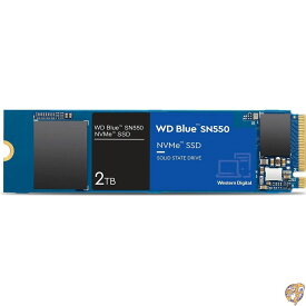 WDS200T2B0C [WD Blue SN550 NVMe SSD（2TB M.2(2280) PCIe Gen3 x4 900TBW）]