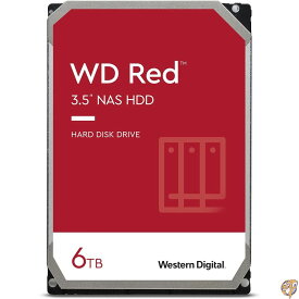 【最大1000円クーポン！スーパーセール】Western Digital HDD 6TB WD Red NAS RAID 3.5インチ 内蔵HDD WD60EFAX-RT 【国内正規代理店品】