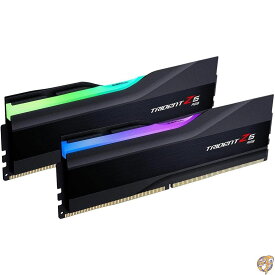 G.Skill (ジースキル) Trident (トライデント) Z5 RGBシリーズ (Intel XMP) 32GB (2 x 16GB) 288ピン SDRAM DDR5 6400 CL32-39-39-102 1.40V デュアルチャンネル デスクトップメモリ F5-6400J3239G16GA2-TZ5RK (マットブラック)