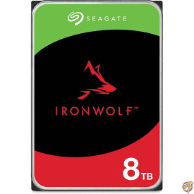 【最大1000円クーポン！スーパーセール】Seagate IronWolf 3.5" データ8TB 内蔵HDD(CMR) メカニカルハードデイスク 24時間稼動 PC NAS 用 RVセンサーST8000VN004