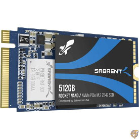 SABRENT SSD 512GB、M.2 512GB、NVMe 512GB PCIe M.2 2242、内蔵SSD速度最大1700MB、DRAMレス低消費電力、高性能SSD(SB-1342-512)