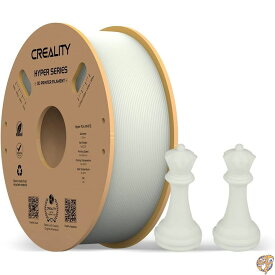 Creality PLAフィラメント 1.75mm K1 Max用 3Dプリンターフィラメント PLA 高速30-600mm/秒用に設計 1kg(2.2ポンド)/スプールハイパーPLAフィラメント 寸法精度±0.03mm 3Dプリンターに適合 (ホワイト)