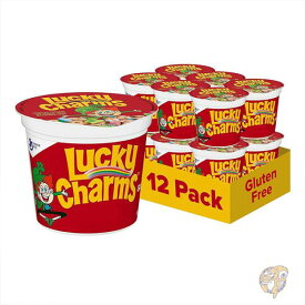 ラッキー チャーム Lucky Charms マシュマロ入りグルテンフリーシリアル 48gカップ (12個パック) 16000141568