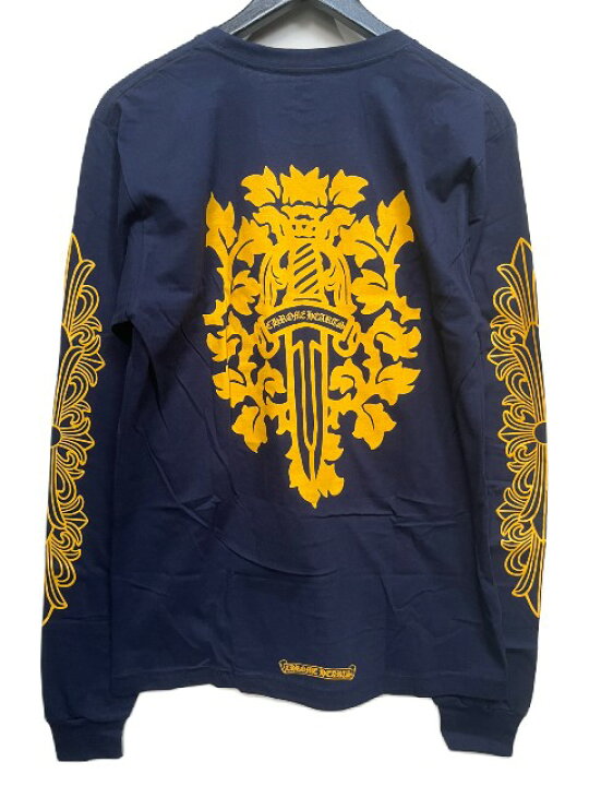 楽天市場】CHROME HEARTSクロムハーツダガーロングスリーブTシャツnavy  