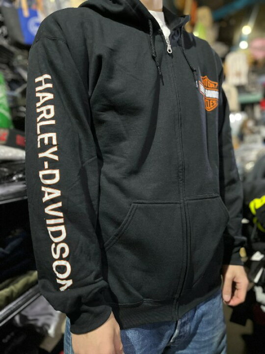 楽天市場】HARLEY-DAVIDSONハーレーダビッドソンジップパーカー black 