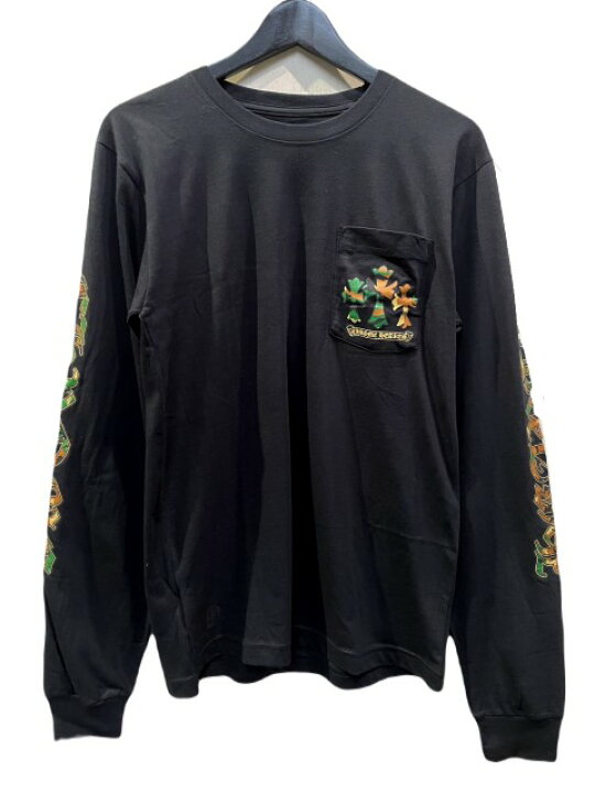 楽天市場】CHROME HEARTSクロムハーツネックロゴロンT black/black