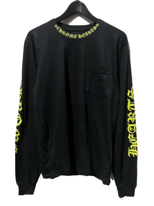 楽天市場】CHROME HEARTSクロムハーツネックロゴロンT black/yellow 
