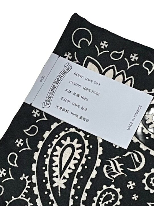 楽天市場】CHROME HEARTSクロムハーツシルクバンダナ black : AMERICAN  