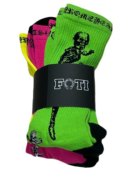 楽天市場】3足セット Chrome Hearts クロムハーツ FOTI SOCKS Lサイズ 