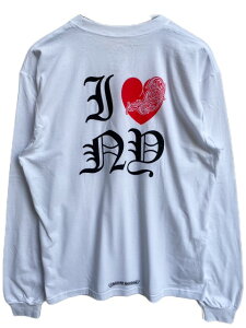 CHROME HEARTS�N�����n�[�cI LOVE N,Y�����O�X���[�uT�@white