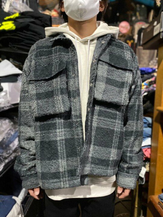 楽天市場】STAMPDスタンプドCropped Plaid Sherpa Button Down Plaid 