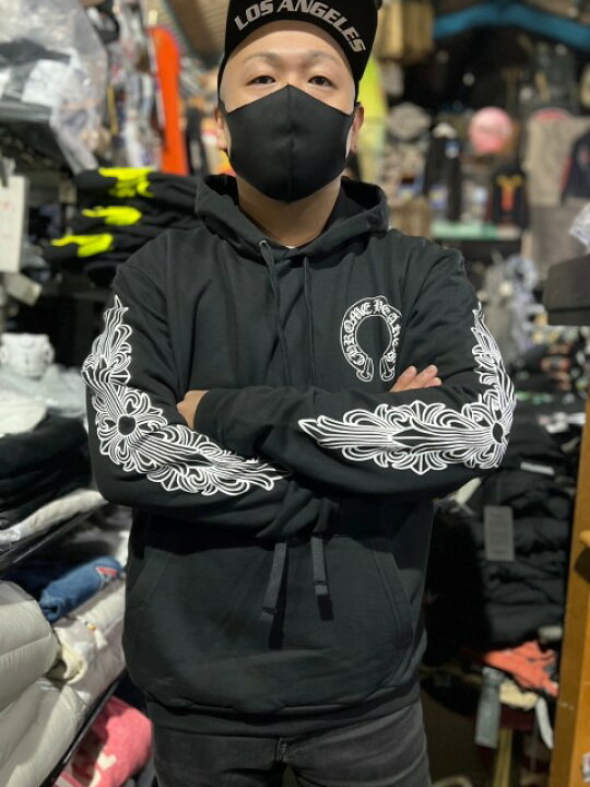 楽天市場】CHROME HEARTSクロムハーツホースシュープルオーバーパーカ  