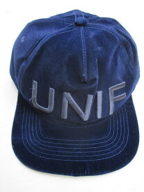 UNIF/ユニフベルベットキャップ　blue