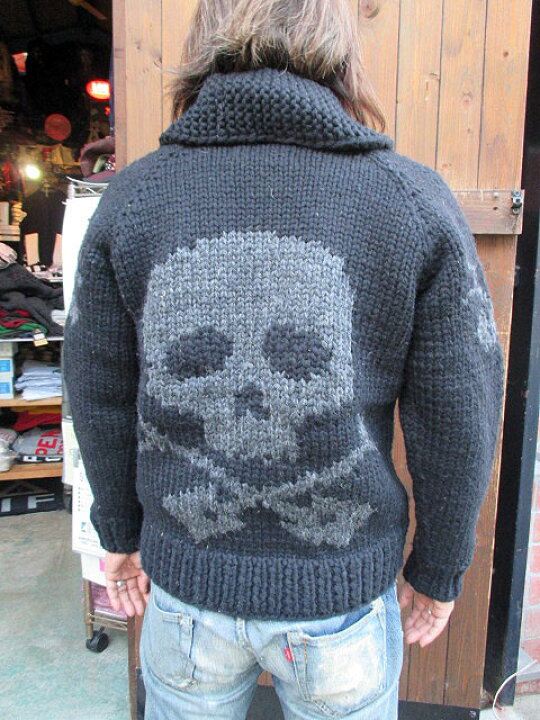 楽天市場】36サイズのみ別注モデルKANATA / カナタカウチン SKULL 