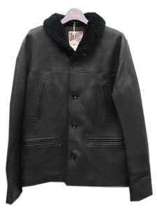 Y'2 LEATHER���C�c�[���U�[DEER�f�B�A�X�L��×���[�g��30'S�J�[�R�[�g�@��black