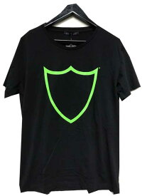 HTC Losangeles/エイチティーシーロゴTシャツ　black/green　スリムフィット