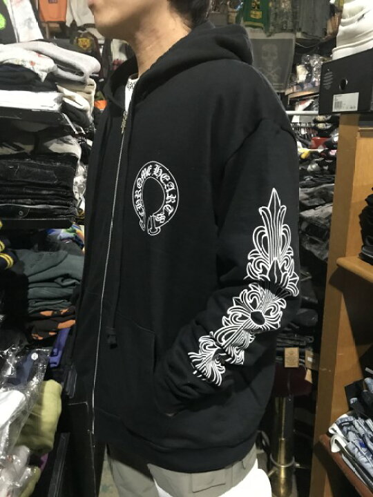 クロムハーツホースシュージップパーカー