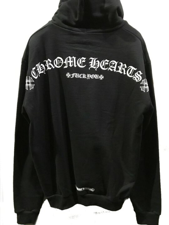 楽天市場】CHROME HEARTSクロムハーツCH USAジップパーカー black fuck 