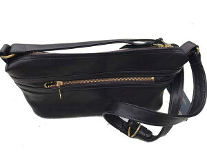 Y'2 LEATHER���C�c�[���U�[HORSE HIDE SHOULDER BAG black