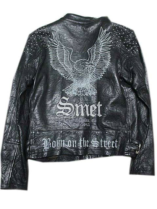 楽天市場】SMET / スメット RIDERS LEATHER JACKET ライダースレザー 
