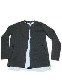 HAMAKI-HO/ハマキホジップジャケット　襟なし　grey