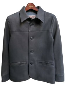 �T�C�Y42�̂�Y'2LEATHER���C�c�[���U�[DEER SKIN ROUNDED HEM �J�[�R�[�g�@black DC-76-C