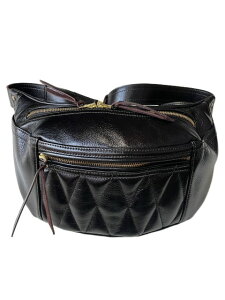 Y'2 LEATHER���C�c�[���U�[ANILINE STEER WAIST BAG black