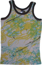 55DSL TANK TOP　TYBURN T-SHIRT[Grey×Lime Green/D001]