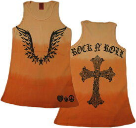 A&G TANK TOP　MEN'S ［ROCK'N ROLL CROSS］リブタンクトップ