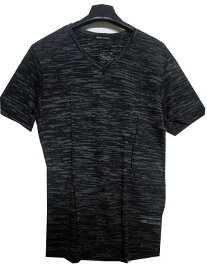 BROKEN ENGLISH/ブロークン・イングリッシュゼブラ風バーンアウト加工Tシャツ　black