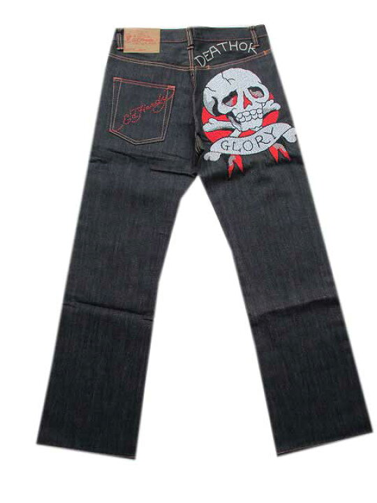 楽天市場】ED HARDY/エドハーディーデニム ラインストーングローリー 