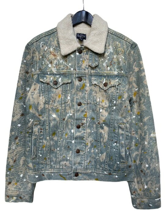 楽天市場】EARL JEANアールジーンペンキ加工ボア付きデニムジャケット 