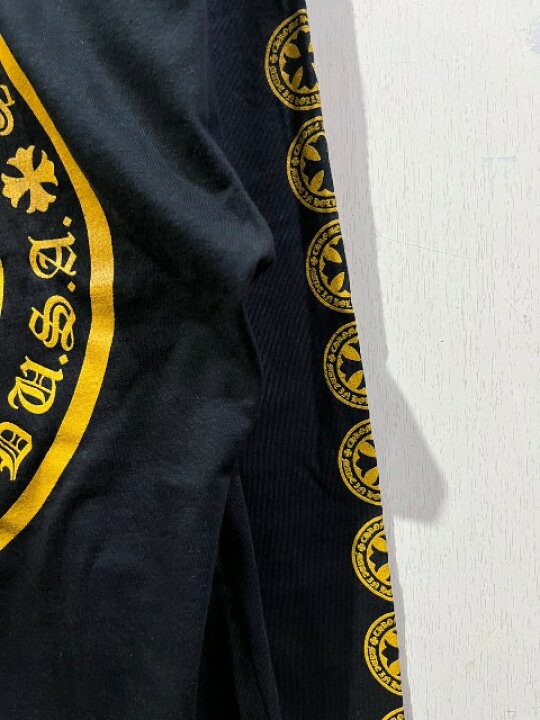 楽天市場】CHROME HEARTSクロムハーツイエロークロスロンT black  