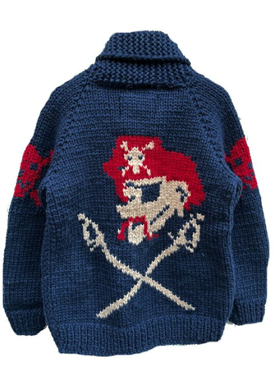 楽天市場】KANATA/カナタカウチンセーターPIRATE 海賊モデル navy 