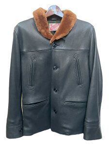 �T�C�Y38�̂�Y'2 LEATHER���C�c�[���U�[DEER�f�B�A�X�L��×���[�g��30'S�J�[�R�[�g�@black