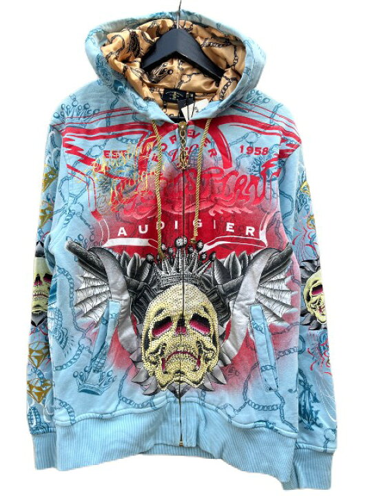 楽天市場】CHRISTIAN AUDIGIERラインストーンZIP UP HOOD クリスチャン  