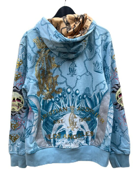 楽天市場】CHRISTIAN AUDIGIERラインストーンZIP UP HOOD クリスチャン 