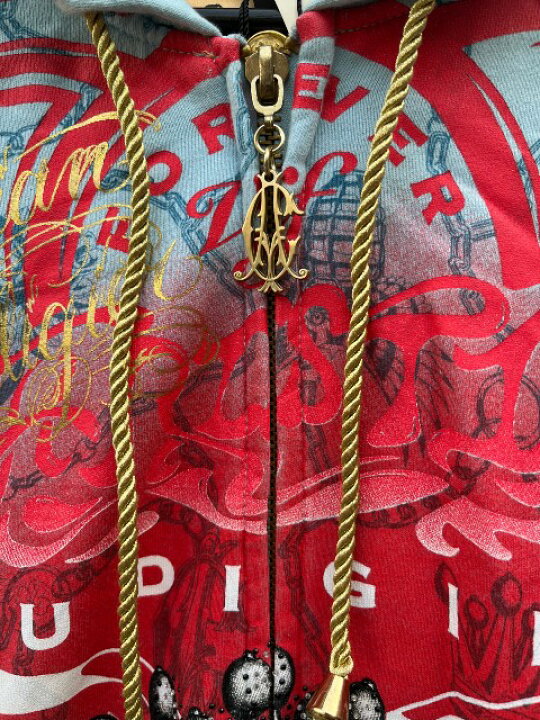 楽天市場】CHRISTIAN AUDIGIERラインストーンZIP UP HOOD クリスチャン  