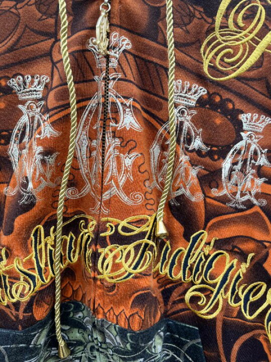 楽天市場】CHRISTIAN AUDIGIERラインストーンZIP UP HOOD クリスチャン 
