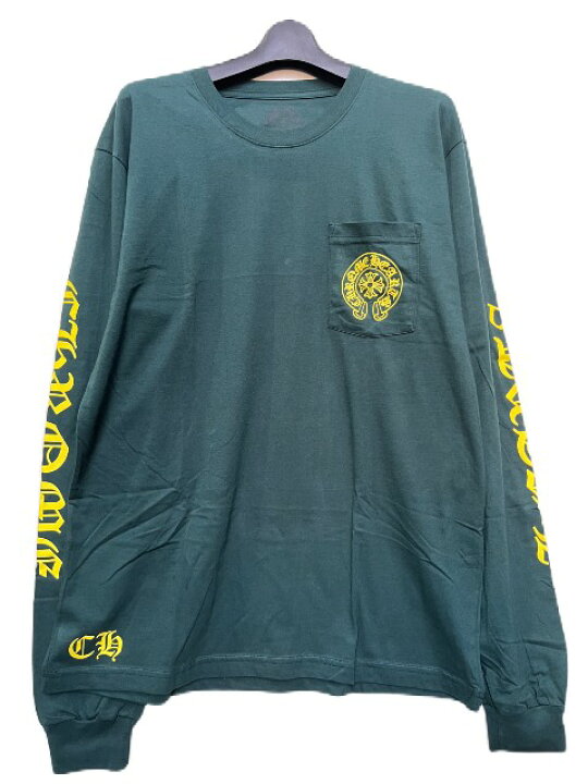 楽天市場】CHROME HEARTSクロムハーツホースシューロンT green/yellow 