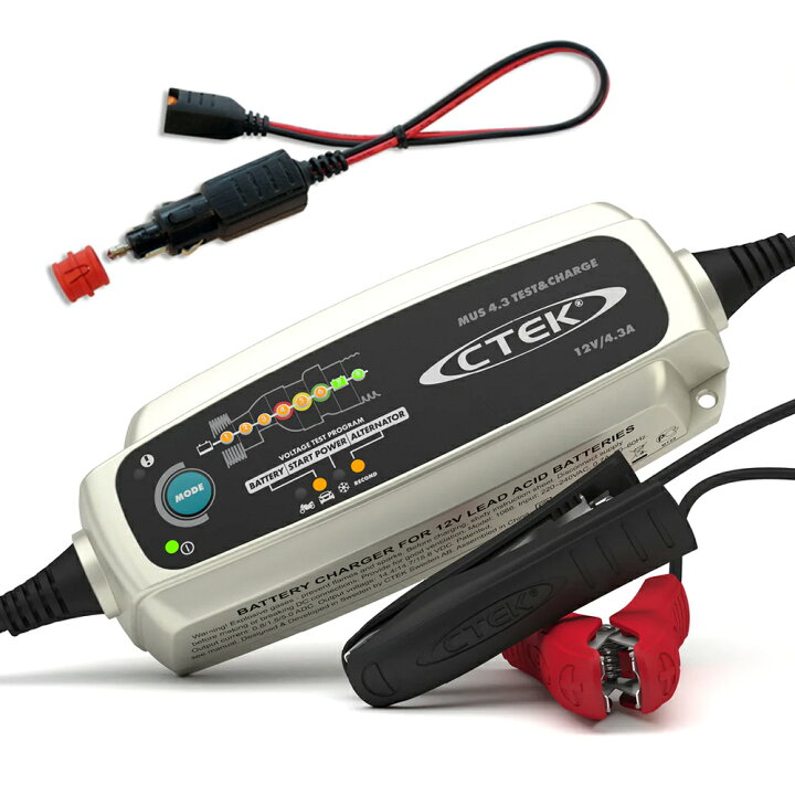楽天市場】CTEK シーテック MUS 4.3 テスト & チャージ バッテリー 