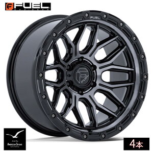 Fuel Off Road �t���[�G���I�t���[�h �z�C�[�� FC881 SURGE | GLOSS BLACK MACHINED W/ GRAY TINT ( 4�{ )