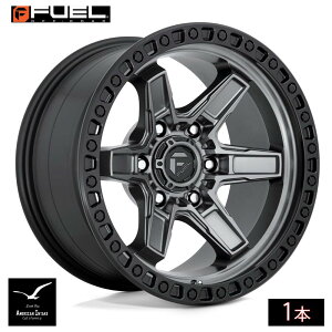 Fuel Off Road �t���[�G���I�t���[�h �z�C�[�� D698 KICKER | MATTE GUN METAL BLACK BEAD RING ( 1�{ )
