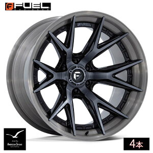 Fuel Off Road �t���[�G���I�t���[�h �z�C�[�� FC402 CATALYST | GLOSS BLACK BRUSHED DARK TINT ( 4�{ )
